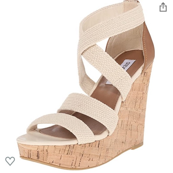 Steve Madden Shoes - Tan Steve Madden Wedges With a Cork Bottom